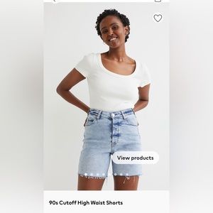 H&M 90’s Cut Off Shorts Size 10
